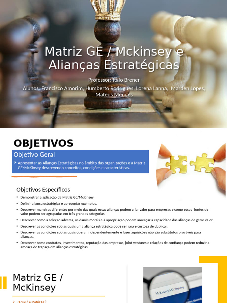 Matriz GE/McKinsey e Alianças Estratégicas | PDF | Despesa ...