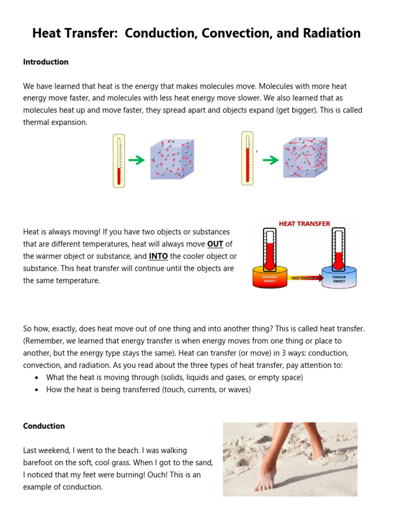 Understanding Heat Transfer Methods | PDF | Heat Transfer | Thermal ...