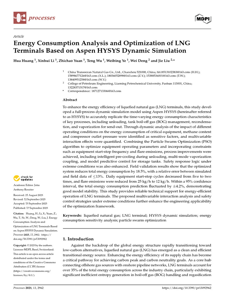 LNG Terminal Energy Optimization via HYSYS | PDF | Pump | Liquefied ...