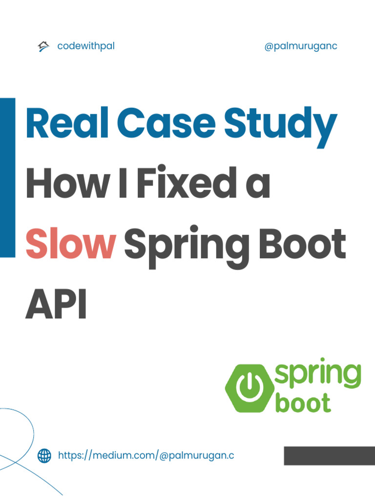 Optimize Slow Spring Boot API Performance | PDF | Computer Programming ...