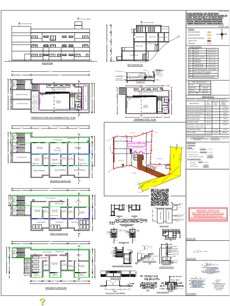 Elevation Section On 'Aa': Building Approval Roc - No | PDF | Chess ...