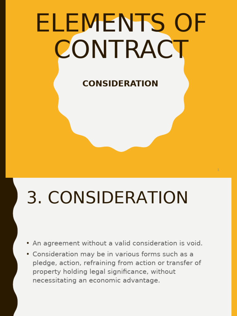 Law416 03 Law of Contract (Consideration) | PDF | Consideration ...