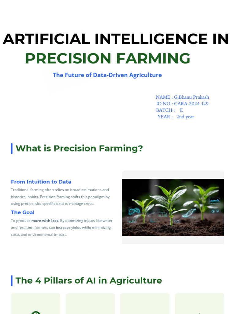 AI-Driven Precision Farming Insights | PDF | Agriculture