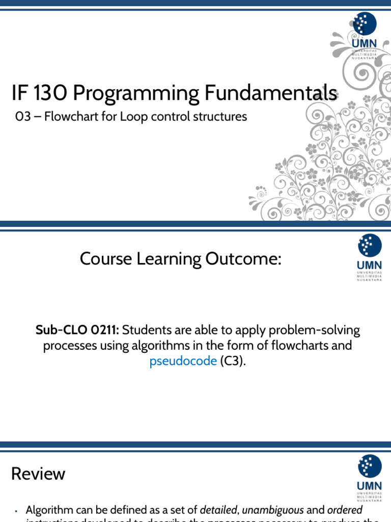 Materi-IF130-M03 | PDF | Control Flow | Algorithms