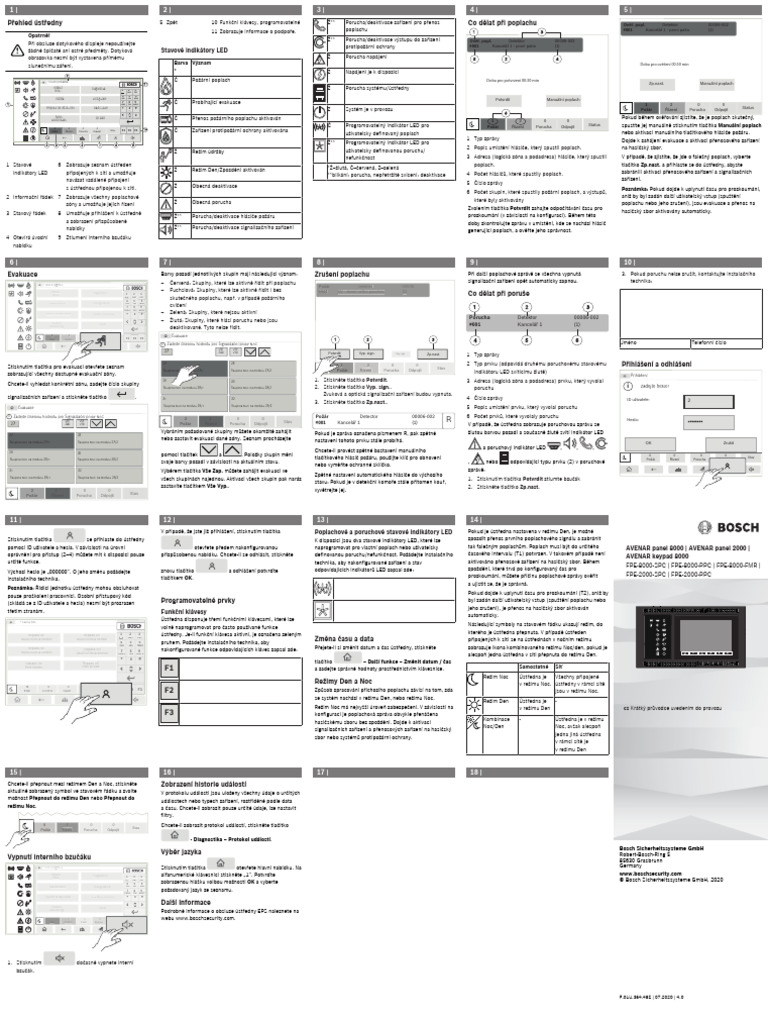 AVENAR Panel Series Quick User Guide CSCZ 81832325899 | PDF