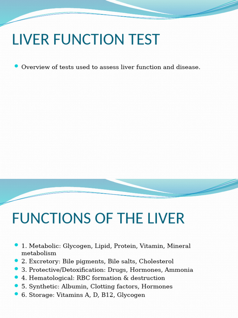 Comprehensive Guide to Liver Function Tests | PDF | Alanine ...