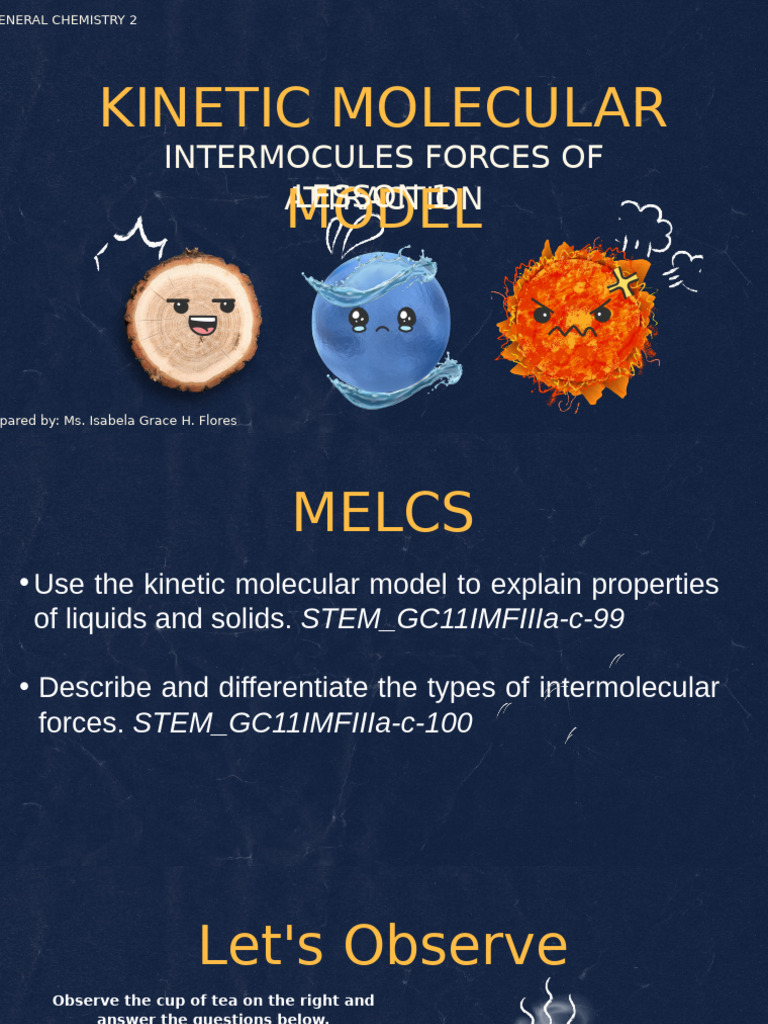 Intermolecular Forces and Kinetic Theory | PDF | Intermolecular Force ...
