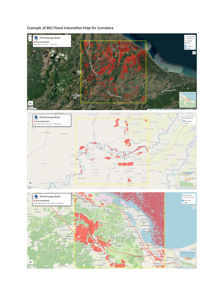 Example of BIG Flood Indunation Map for Sumatera | PDF