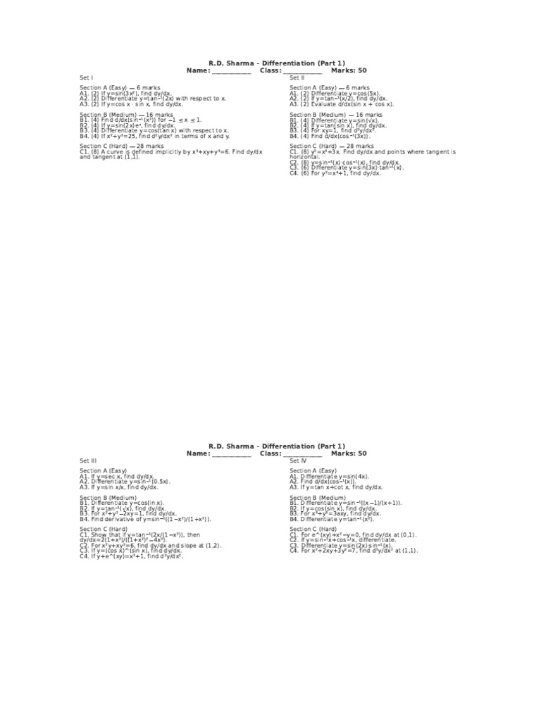 Differentiation Compact Sets | PDF | Differential Geometry ...