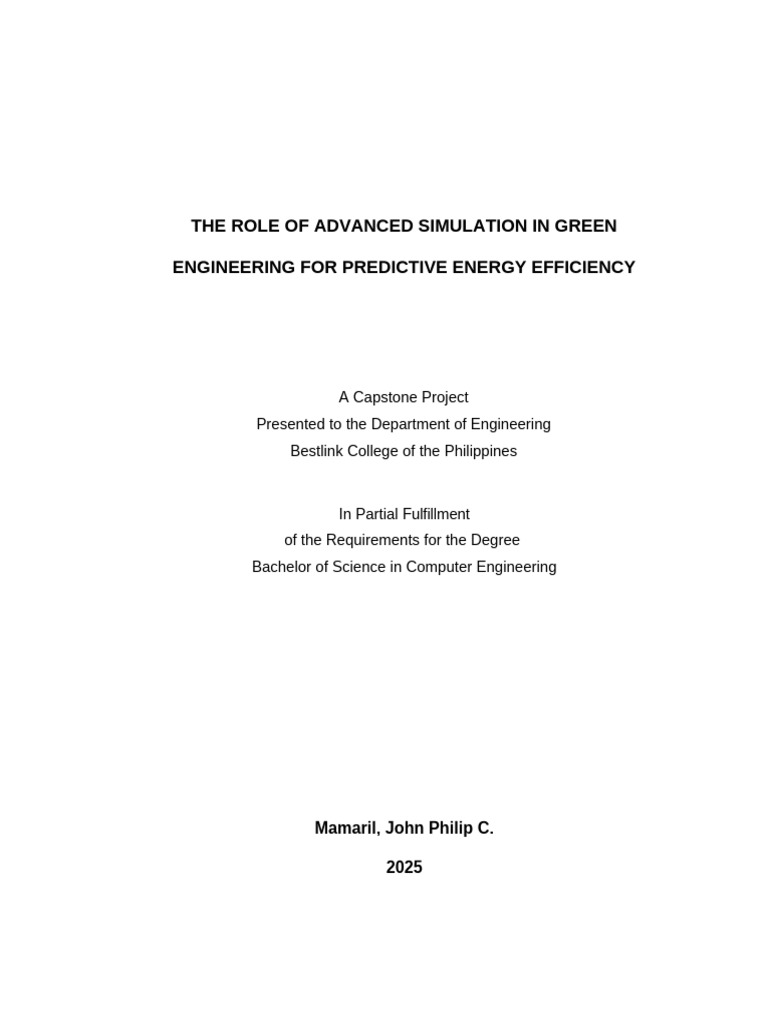 Advanced Simulation for Energy Efficiency | PDF | Efficient Energy Use ...