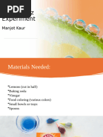 Fizzy Orange Experiment with Baking Soda | PDF