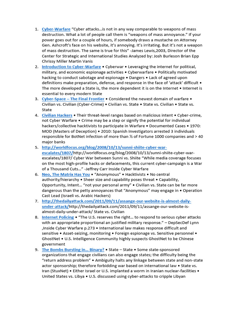 5 | PDF | Cyberwarfare | Security