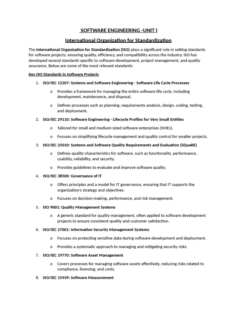 The International Organization for Standardization | PDF | Software ...