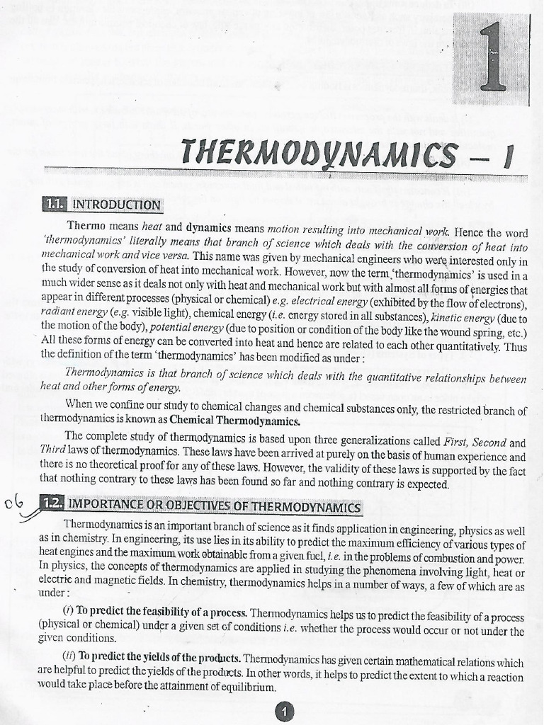 Thermodynamics I | PDF