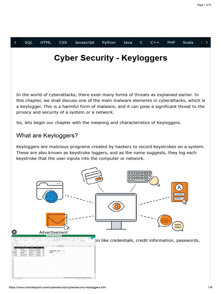 Keyloggers in Cybersecurity | PDF | Security | Computer Security