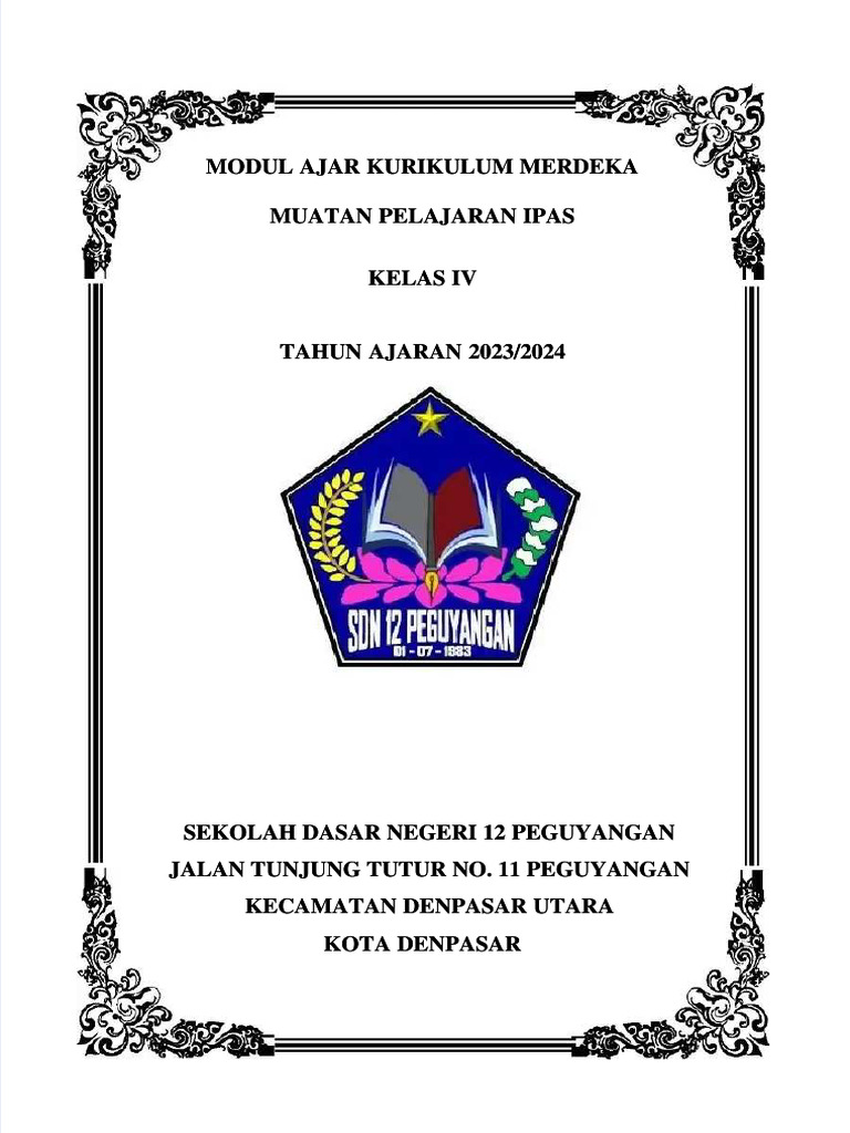Modul Ajar IPAS Kelas 4 Kurikulum Merdeka | PDF