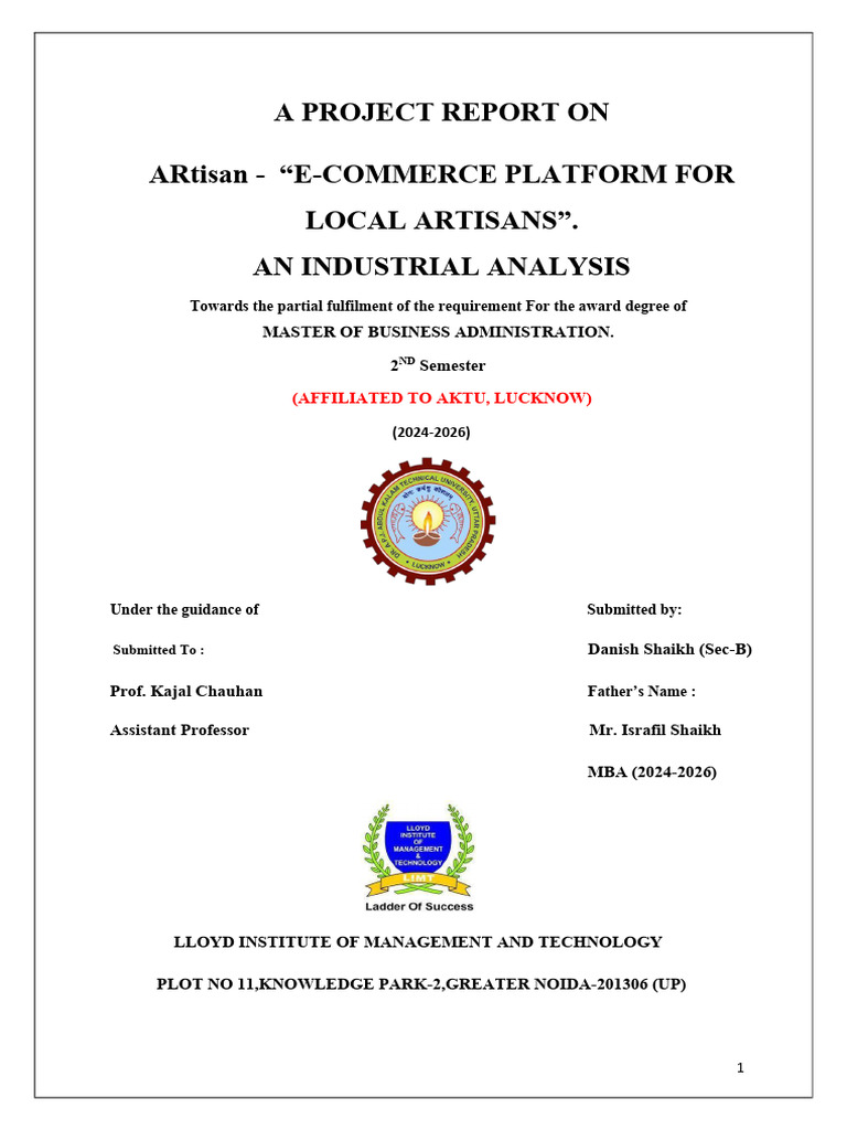 MINI PROJECT 2 Danish Shaikh B | PDF | Augmented Reality | E Commerce