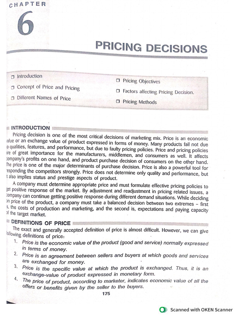Pricing Decision | PDF
