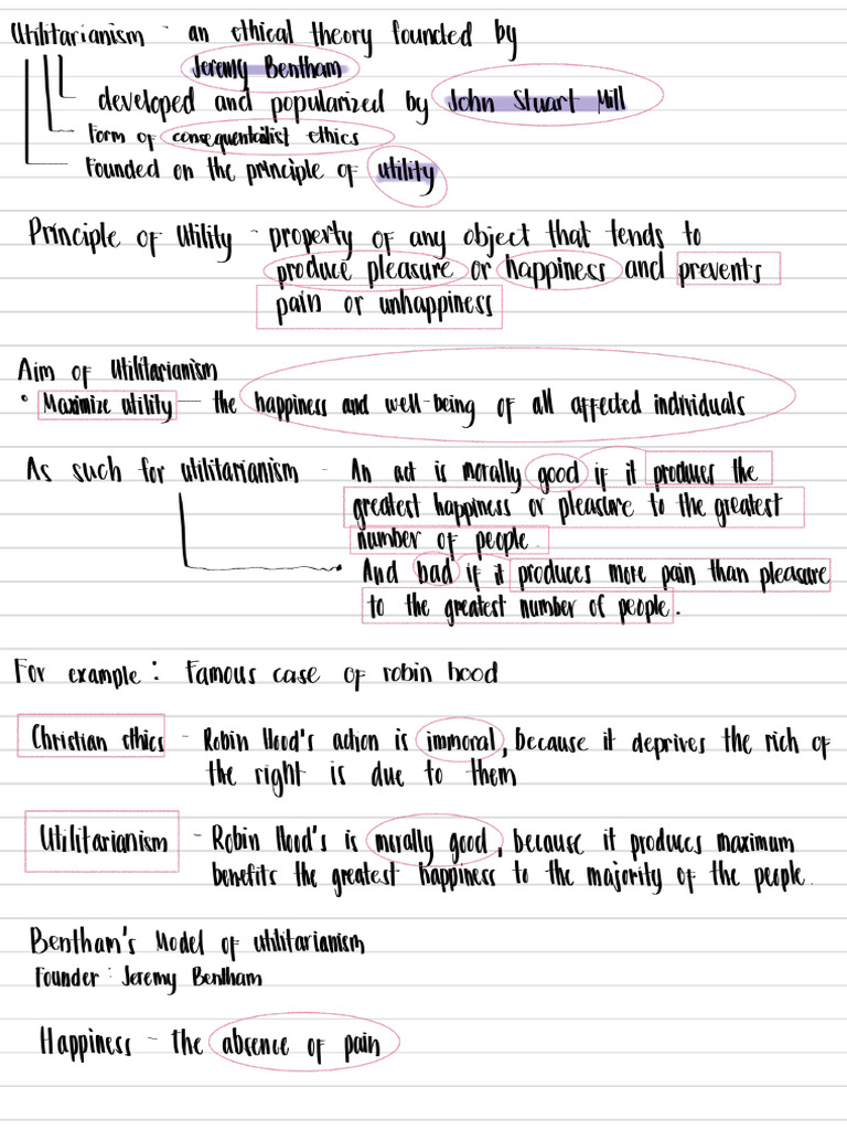 ETHICS Utilitarianism Midterms | PDF