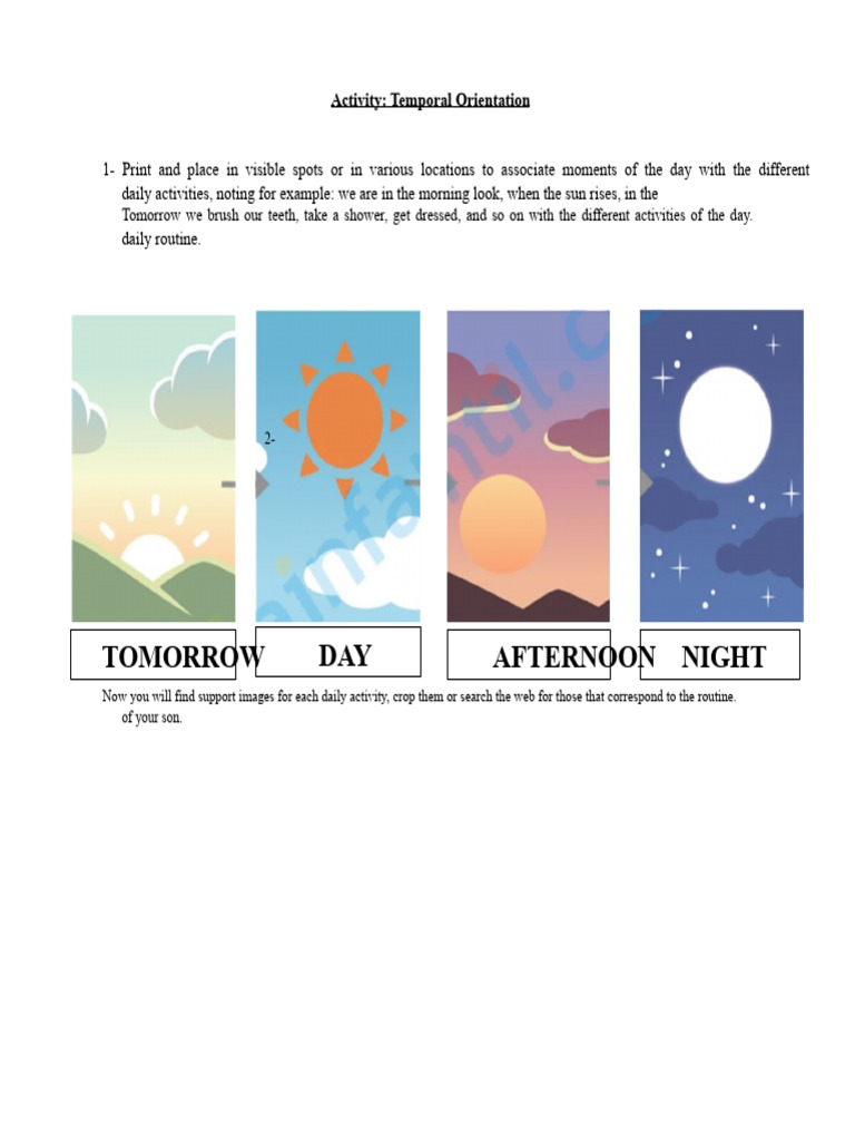 Activity: Creation of Daily Routine | PDF