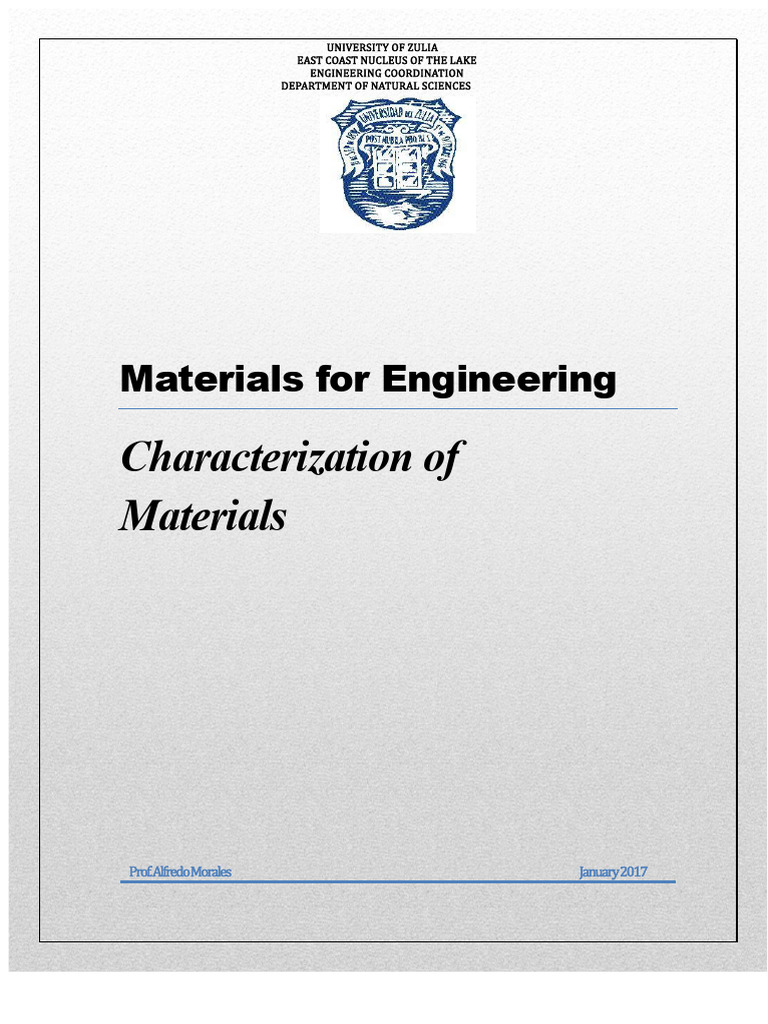 Materials Characterization in Engineering | PDF | Hardness | Physical ...