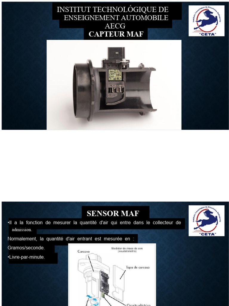 Fonctionnement et entretien du capteur MAF | PDF | Injection (moteur)