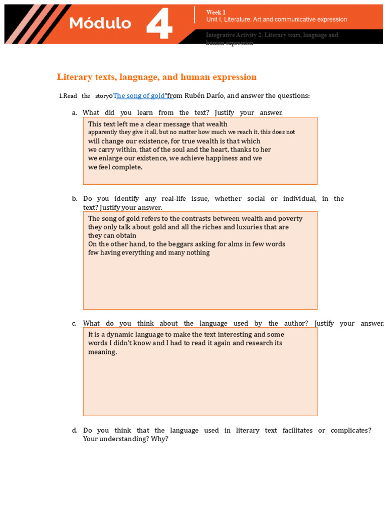 Analyzing Literary Expression and Language | PDF | Genre