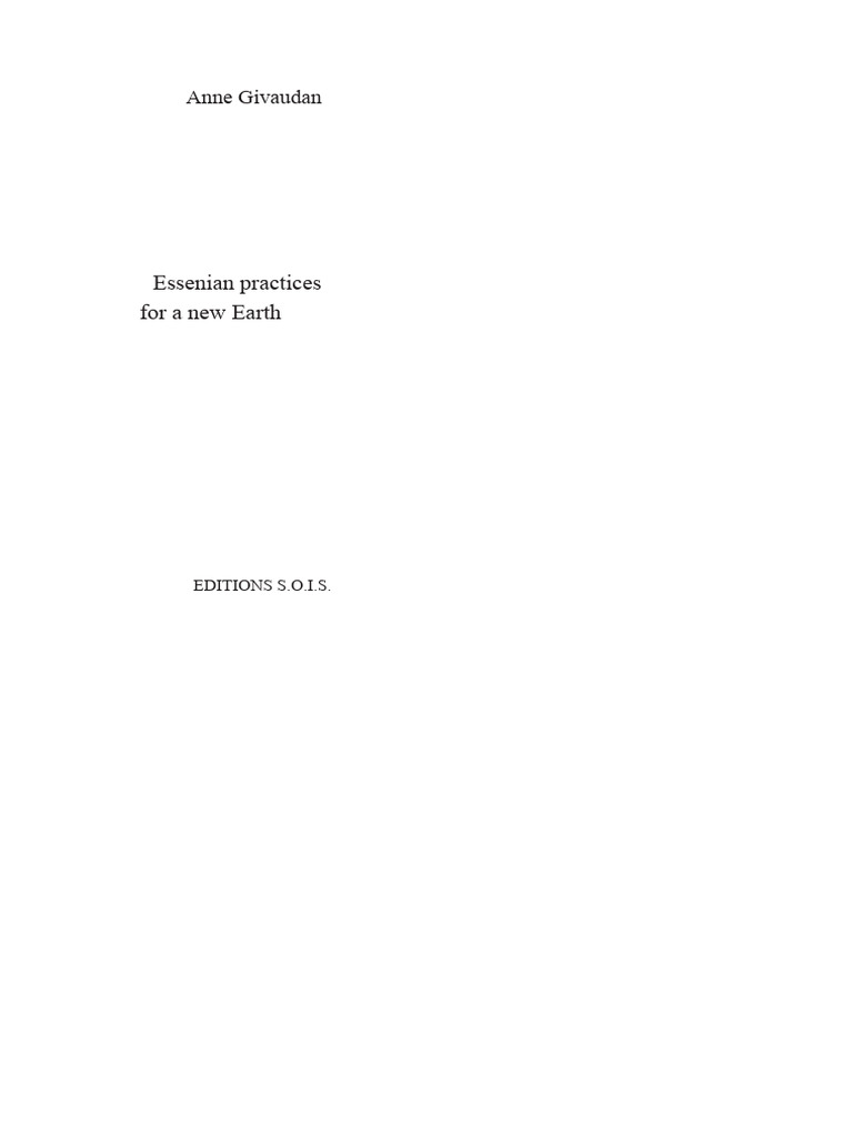 Essene Practices for Modern Awakening | PDF | Spirituality