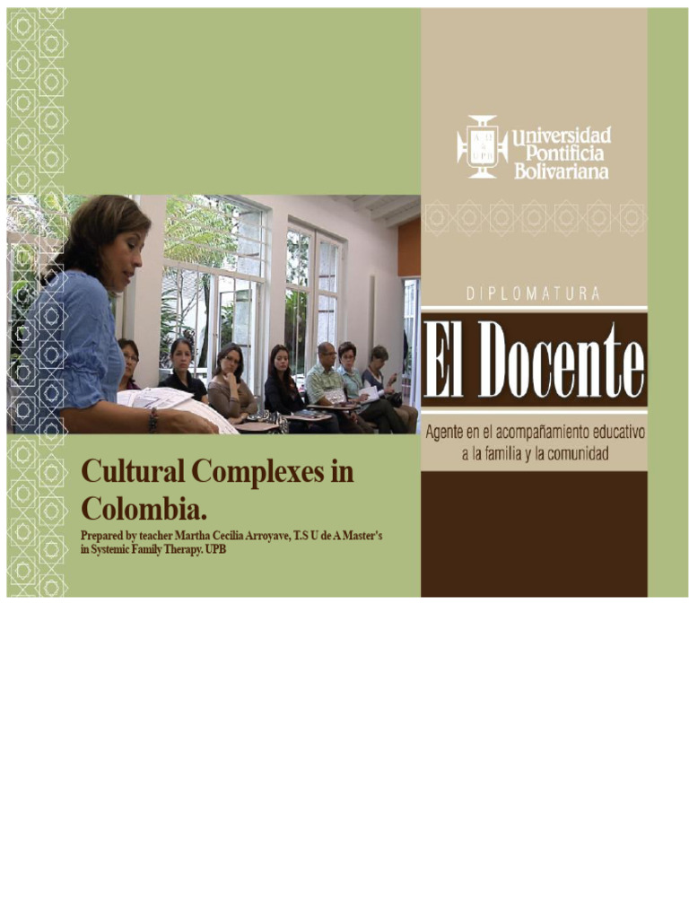 Cultural Complexes of Colombian Families | PDF | Colombia | Social ...
