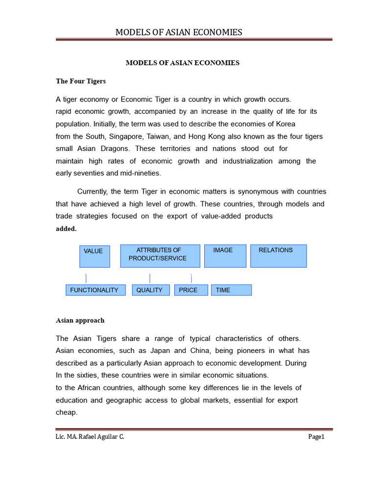 Models of Asian Economies | PDF | Four Asian Tigers | Economies