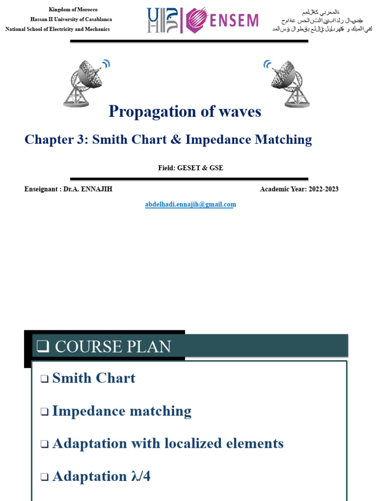 Smith Chart & Impedance Matching Guide | PDF | Transmission Line ...