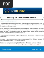 History of Irrational Numbers