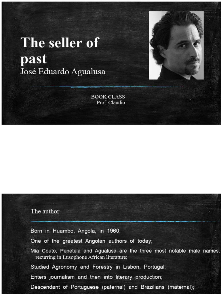 The Seller of Pasts Agualusa's Narrative PDF