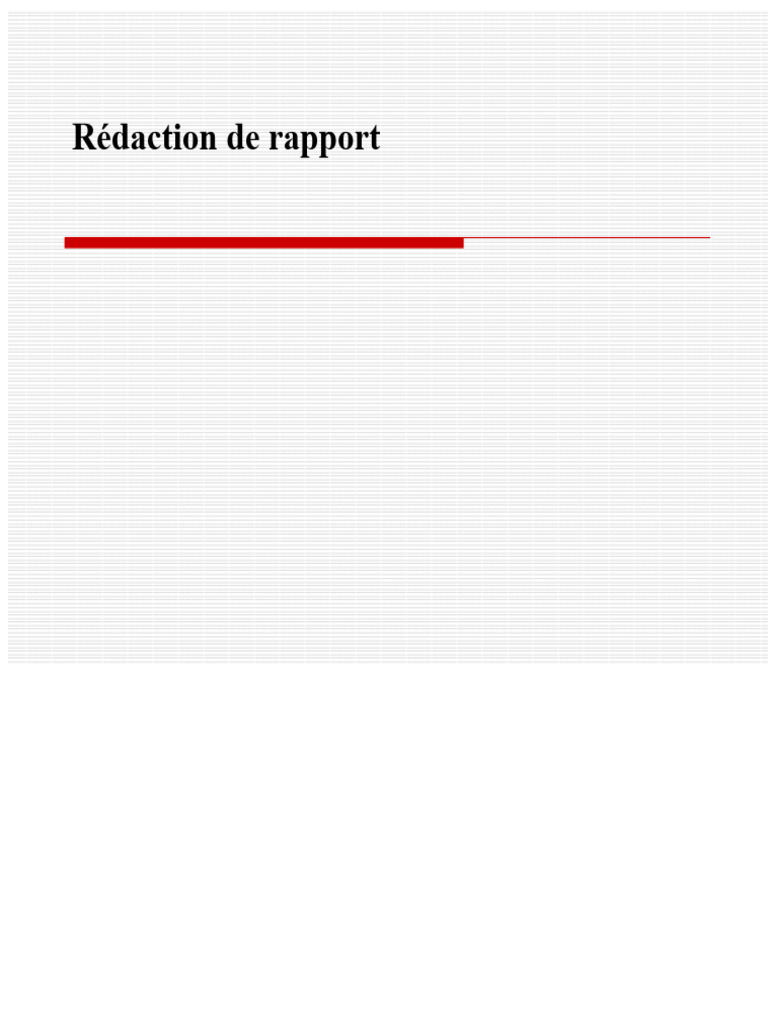Guide de rédaction de rapports efficaces | PDF | Planification