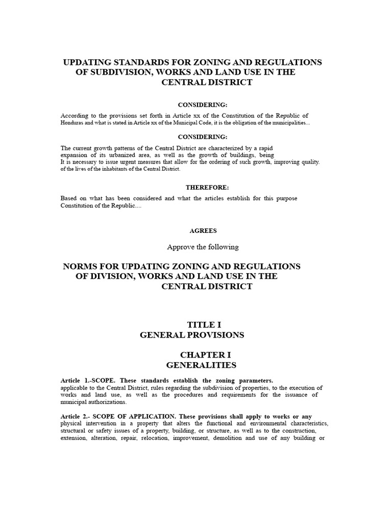 Zoning and Land Use Standards Update | PDF | Condominium | Land Lot