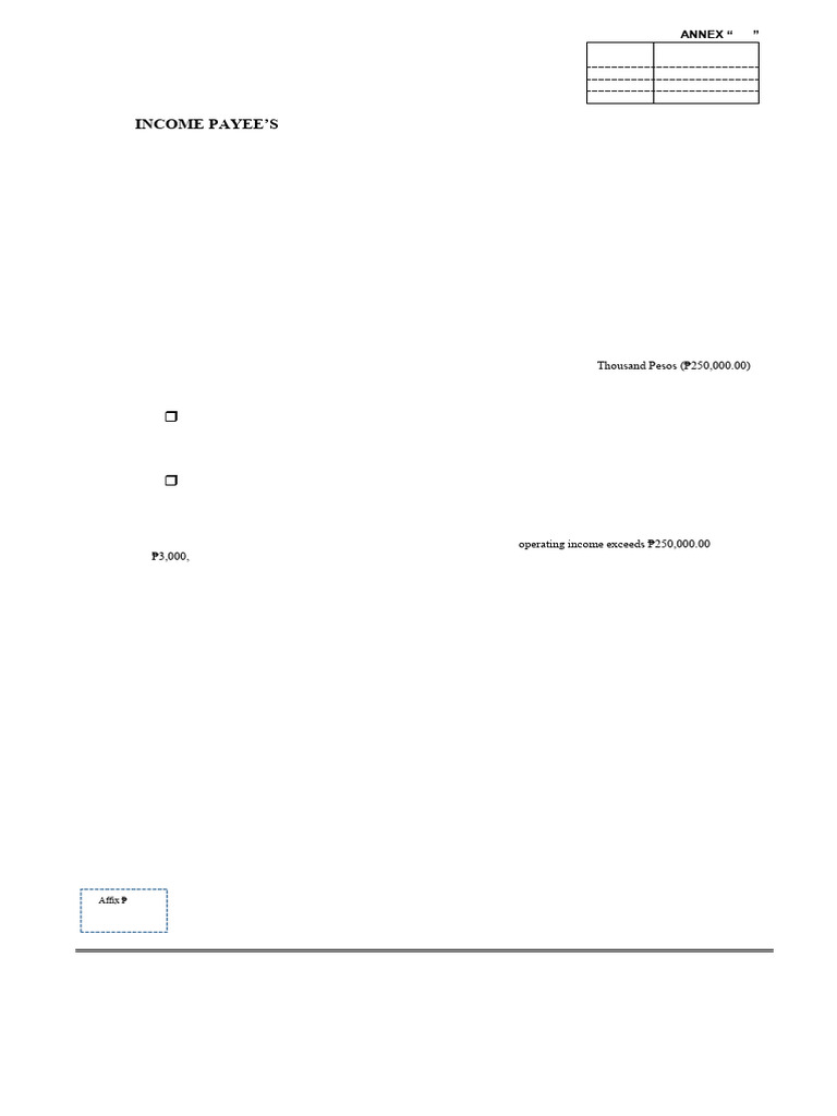 Income Payee's Sworn Declaration Form | PDF | Taxes | Income Tax