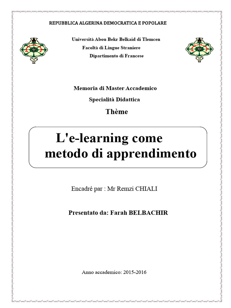 E Learning | PDF