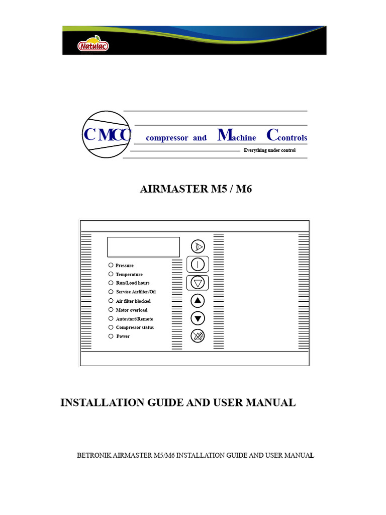 Airmaster M5/M6 User Manual & Guide | PDF | Menu (Computing) | Power Supply