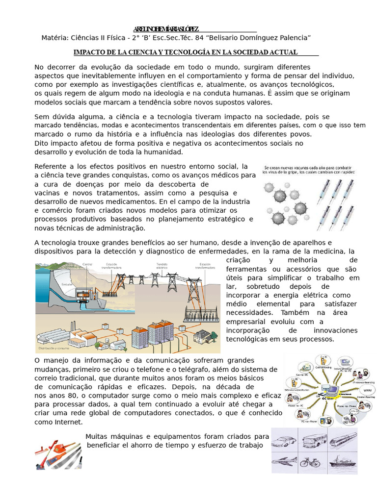 Impacto da Ciência e Tecnologia na Sociedade | PDF | Science | Física