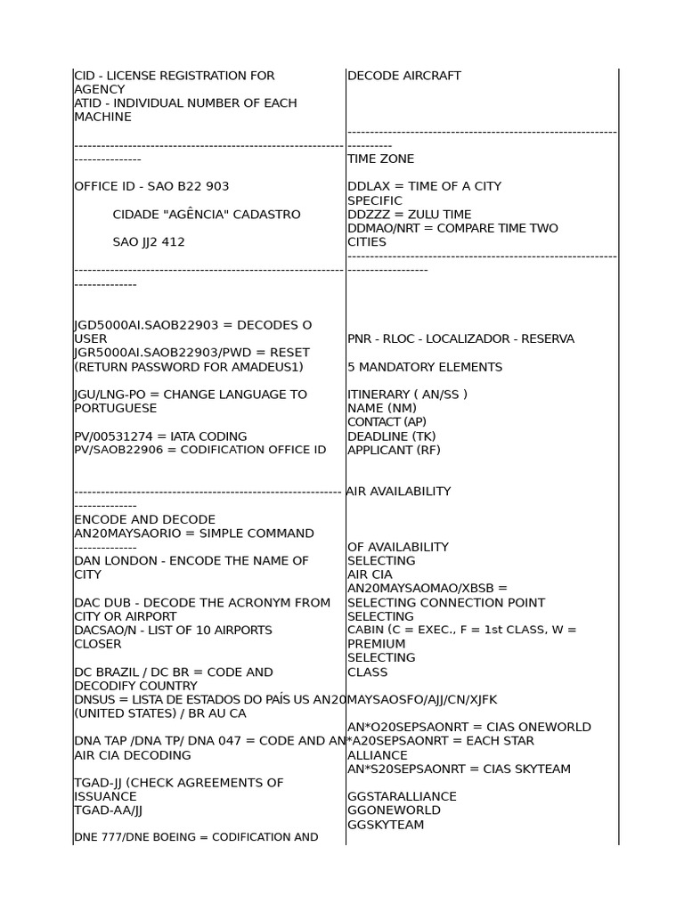 Amadeus Reservation System Guide | PDF | Payments | Money