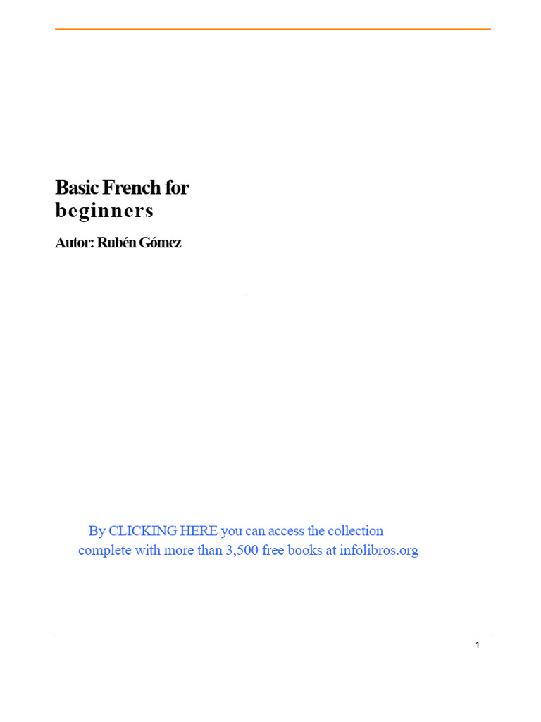 Basic French Course for Beginners | PDF | Plural | Grammatical Gender