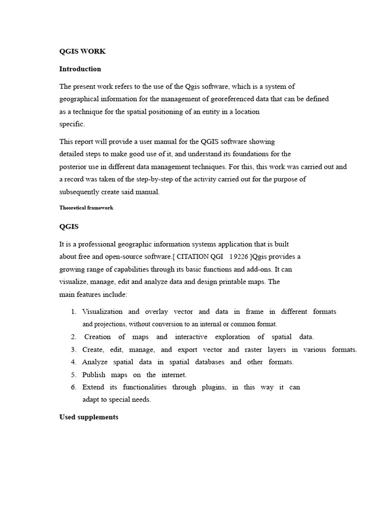QGIS User Manual and Installation Guide | PDF | Geographic Information ...