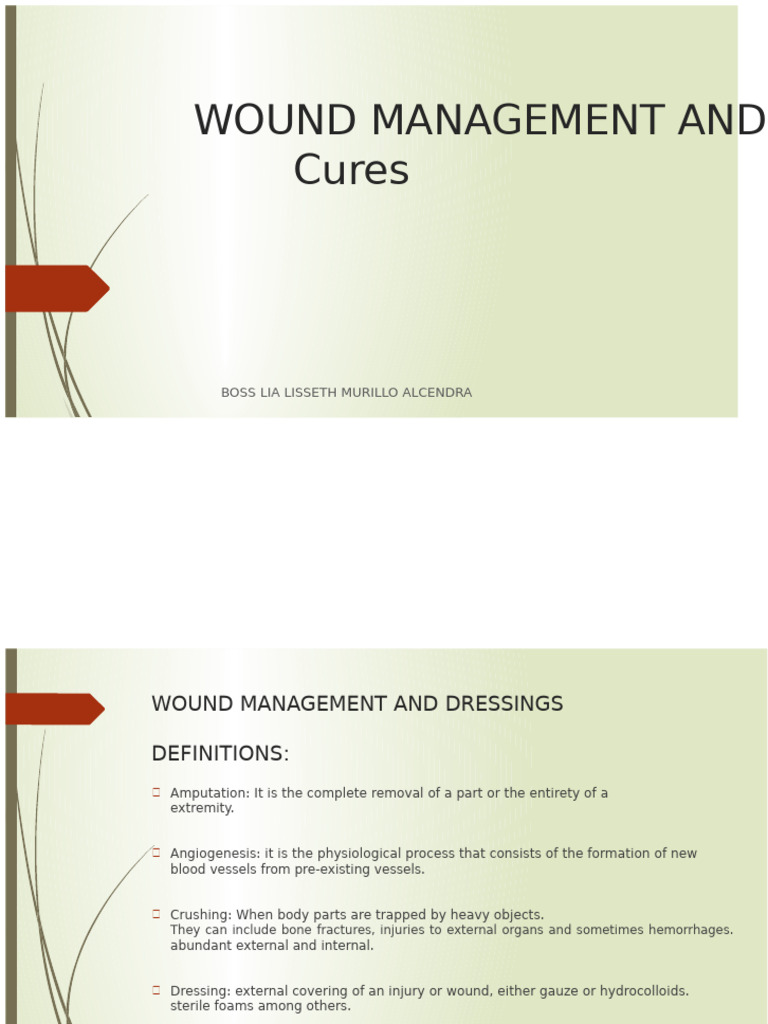 Comprehensive Guide to Wound Management | PDF | Wound | Wound Healing