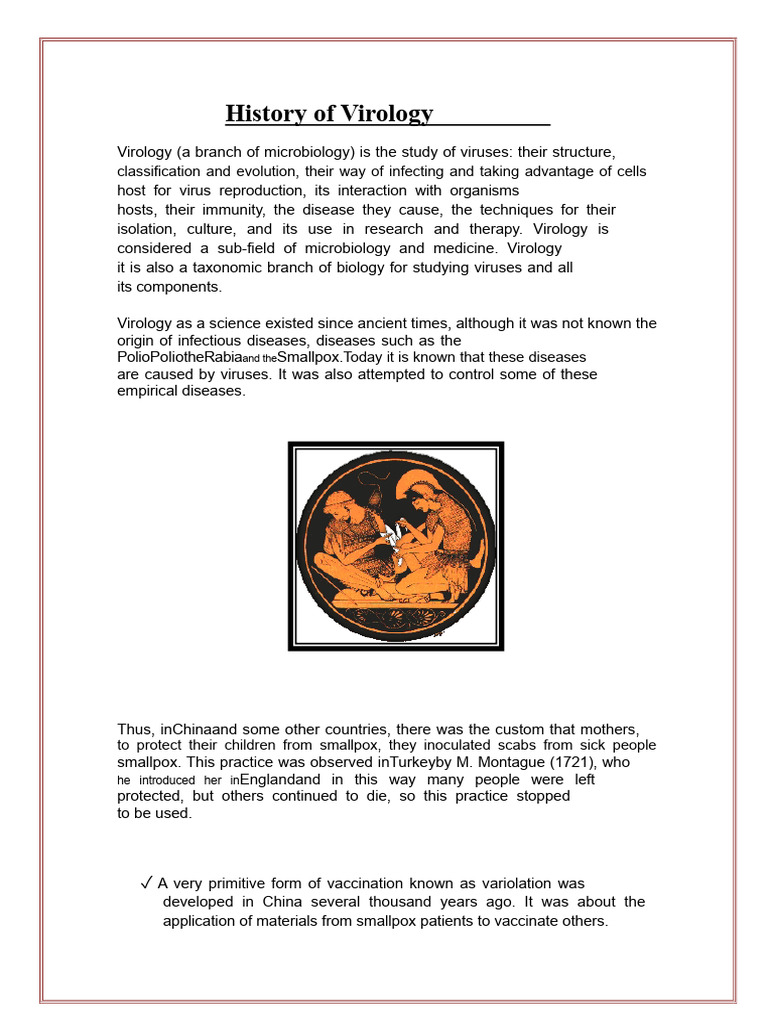 Evolution of Virology Through History | PDF | Virus | Smallpox