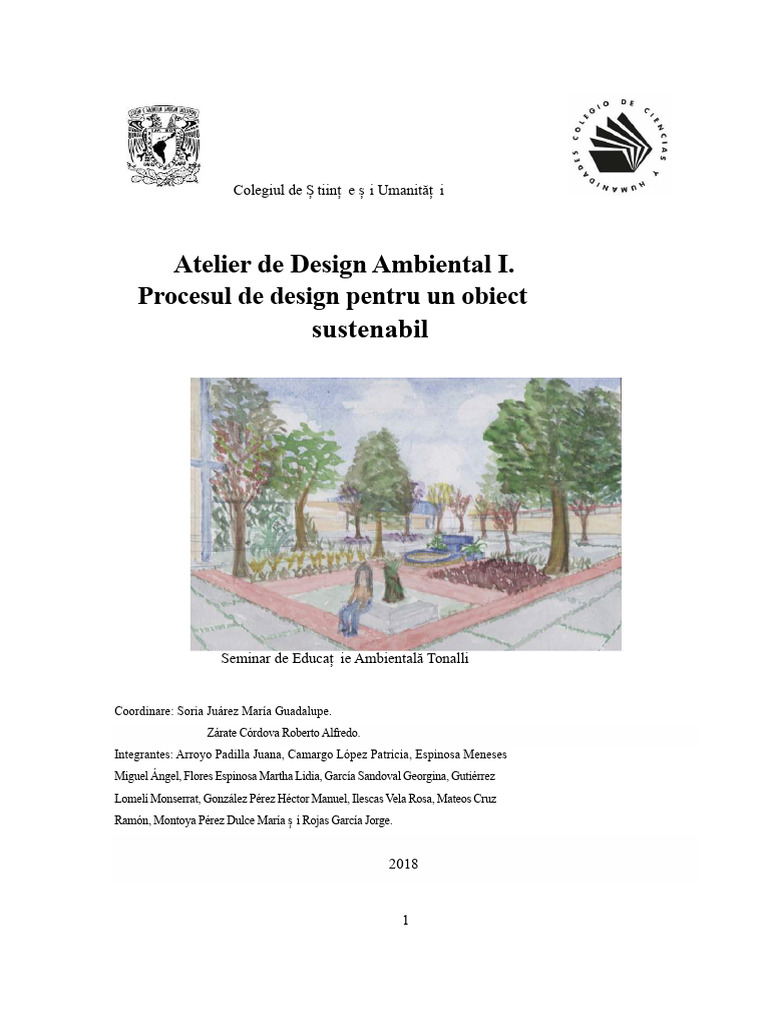 Atelier de Design Ambiental I | PDF