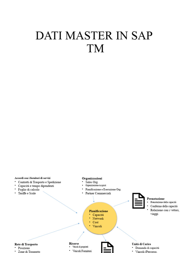 Dati Master in Sap TM | PDF