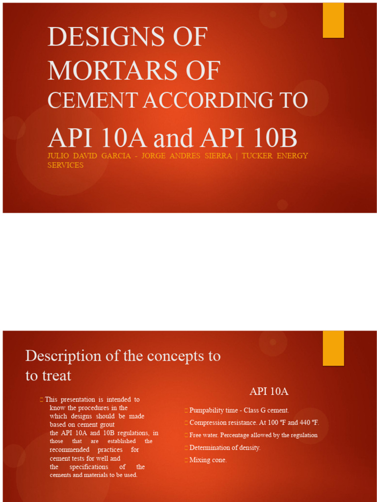 Cement Mortar Designs per API 10A/B | PDF | Viscosity | Rheology