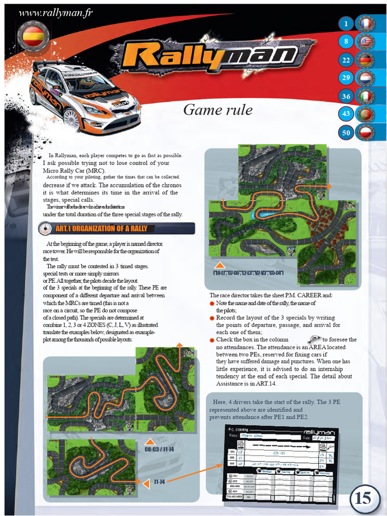 Rallyman Game Rules Overview | PDF | Dice