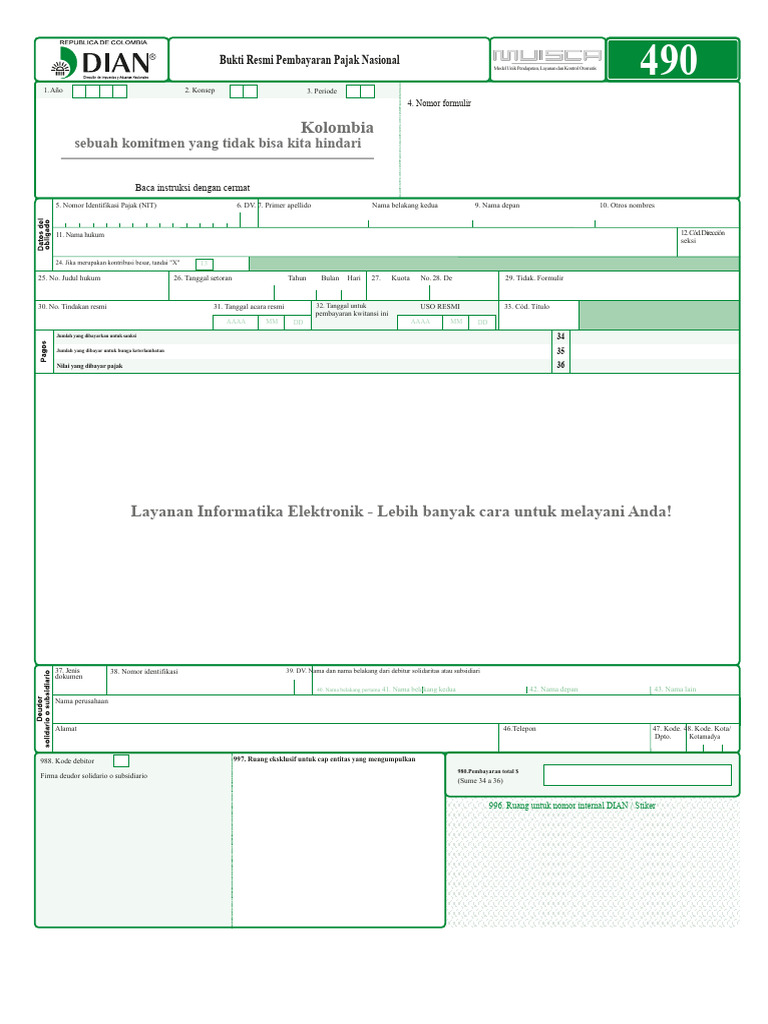 Formulir 490 2018 | PDF