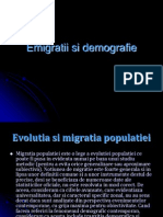 Emigratii Si Demografie